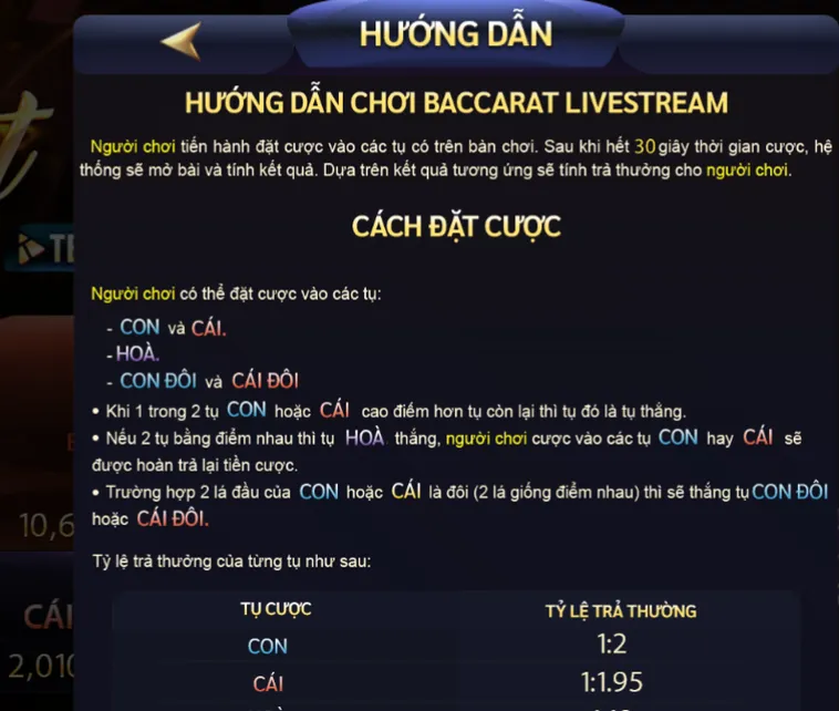 Khám Phá Baccarat Livestream Tại ManClub Với Đẳng Cấp Sòng Bạc Hàng Đầu Thế Giới