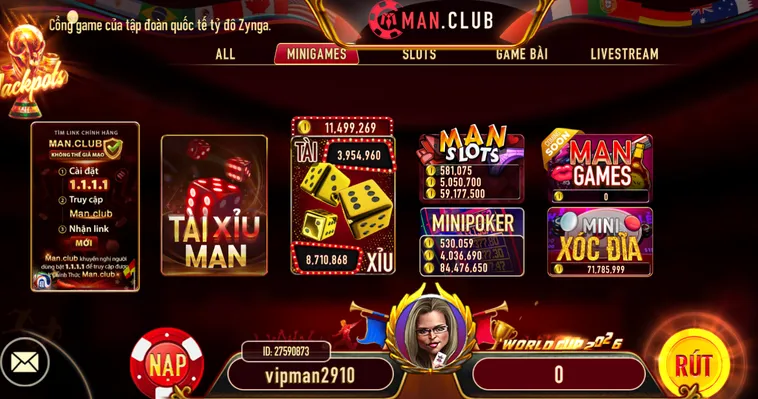 Các Trò Chơi Tại Sảnh Minigame ManClub Thiên Đường Giải Trí Trực Tuyến Đỉnh Cao Cho Cộng Đồng Game Thủ
