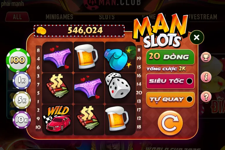 Trải Nghiệm Minigame Man Slot Tại ManClub Với Cơ Hội Trúng Jackpot Hàng Tỷ Đồng