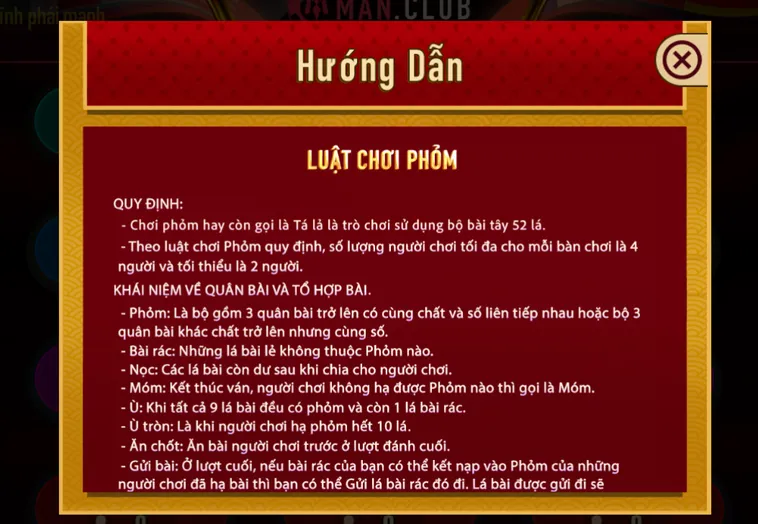 Săn Thưởng Khủng Cùng Siêu Phẩm Phỏm Tại ManClub Với Trải Nghiệm Đỉnh Cao Nhất