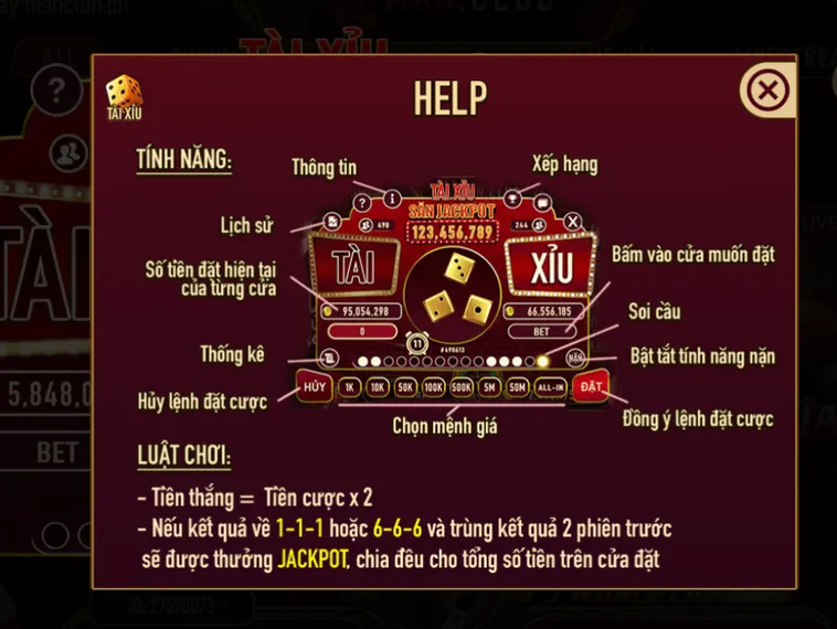 Tài Xỉu Livestream Tại Manclub Trải Nghiệm Đổ Xúc Xắc Kịch Tính Đẳng Cấp Thế Giới