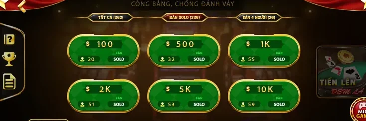 Solo Tiến Lên Đếm Lá Tại ManClub Đỉnh Cao Đối Kháng Cho Mọi Bài Thủ Chuyên Nghiệp